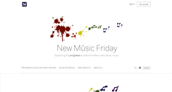 Desktop Screenshot of newmusicfriday.org