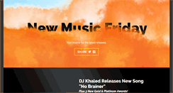 Desktop Screenshot of newmusicfriday.com